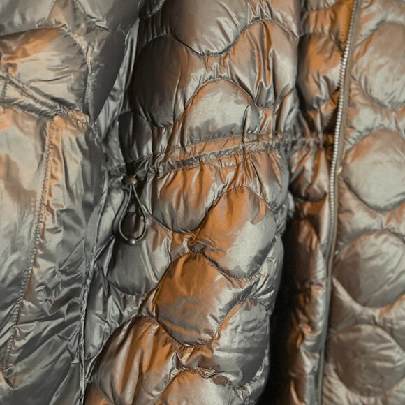 Eddie Bauer long down bomber jacket - Picture 3 of 8